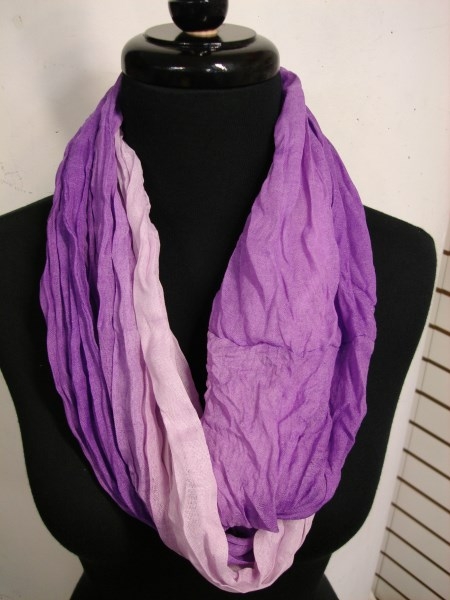 Two Tone Infinity Scarves